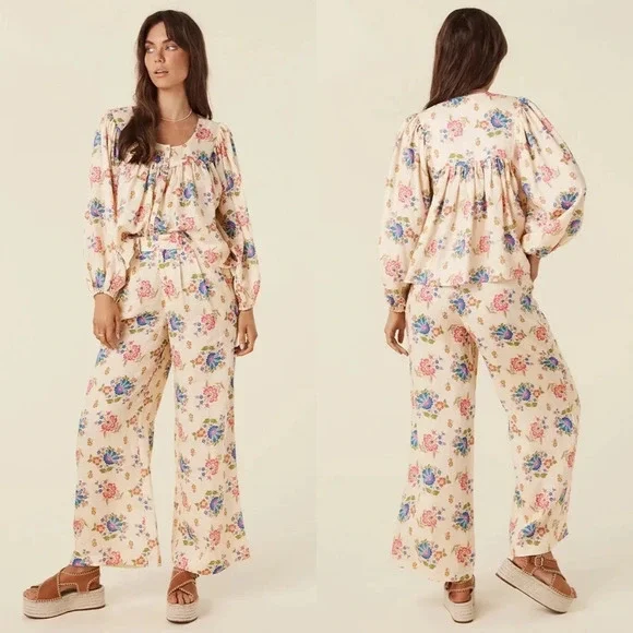 Spell Solstice Linen Set Blouse and Pants - Picture 2 of 16